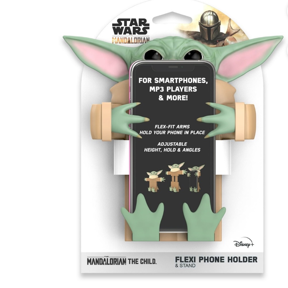 Disney Star Wars Mandalorion the child flex fit arms phone holder stand.